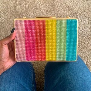Rainbow, Gold Detailed Clutch